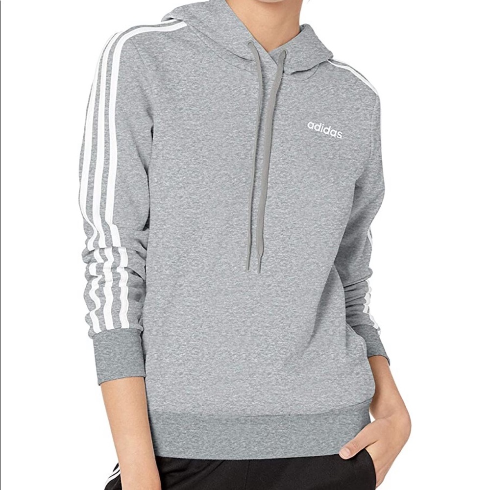 Adidas Women’s three-stripe Fleece Hoodie